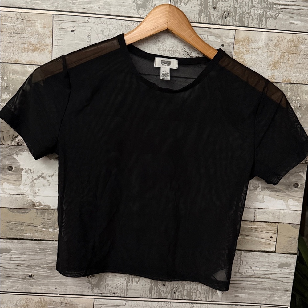 Victoria's Secret mesh short sleeve crop top - Picture 5 of 5